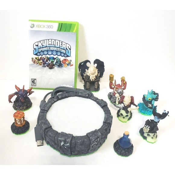 Skylanders Mixed Lot Of 8 Plus Portal of Power and Game Xbox 360